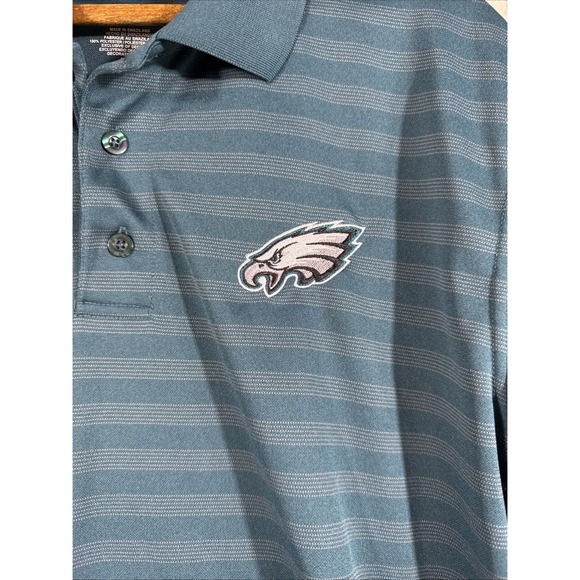 Nike Philadelphia Eagles Polo Shirt Mens Size Large Performance Stretch‎ Philly - Picture 7 of 12